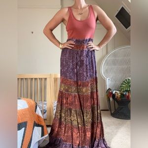 Anthropologie Colima snake print maxi dress, medium